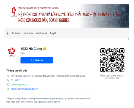 Tổng đài 1022