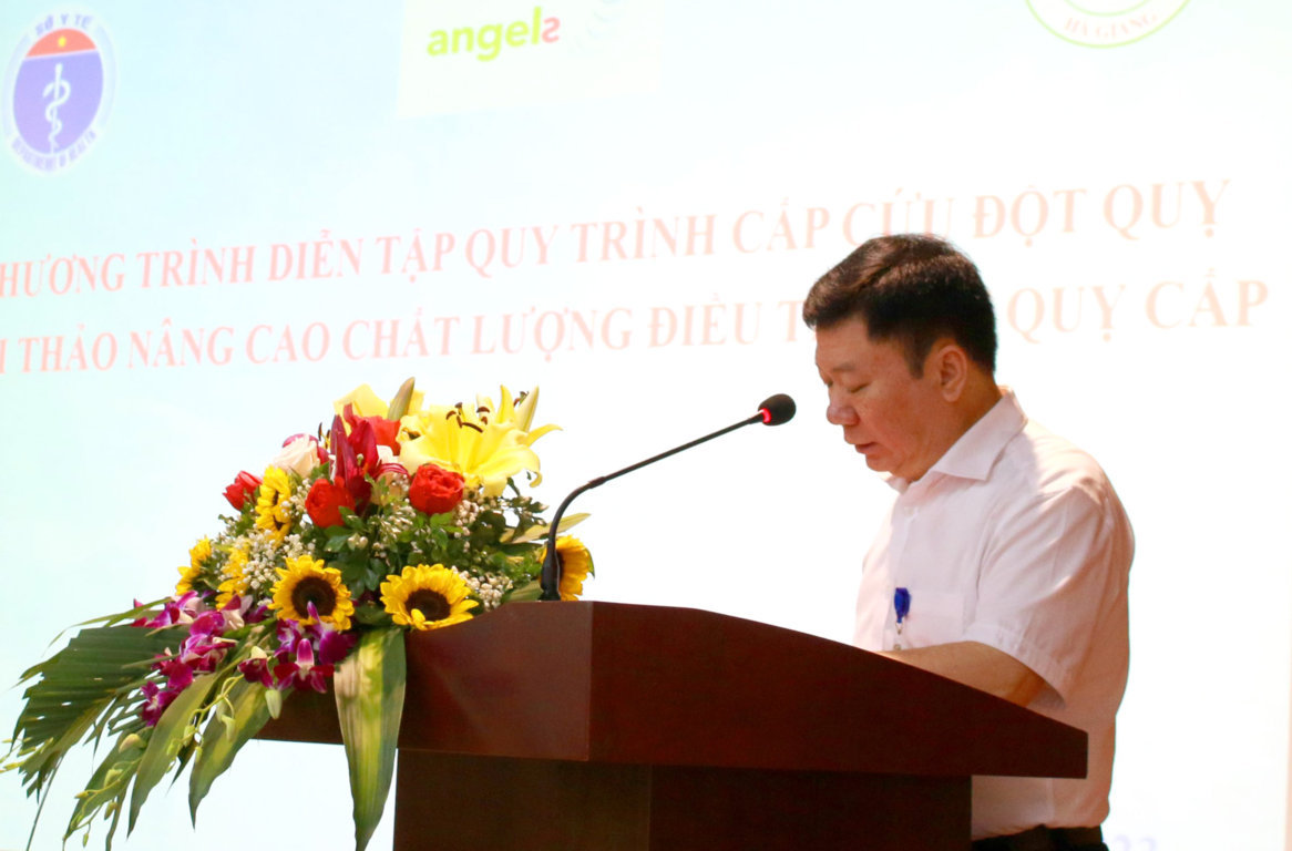 CHƯƠNG TRÌNH DIỄN TẬP QUY TRÌNH CẤP CỨU  ĐỘT QUỴ VÀ  HỘI THẢO NÂNG CAO CHẤT LƯỢNG ĐIỀU TRỊ ĐỘT QUỴ CẤP