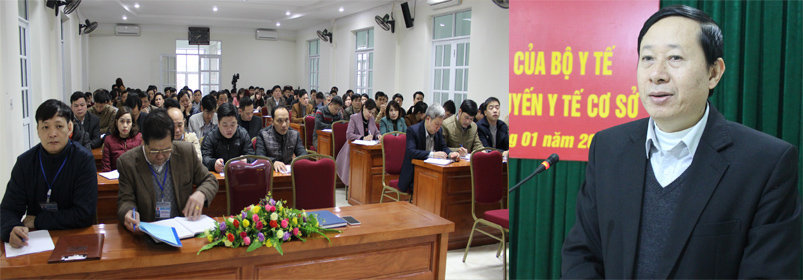 Bs CKII Lương Viết Thuần - Giám đốc Sở Y tế phát biểu tại Hội nghị