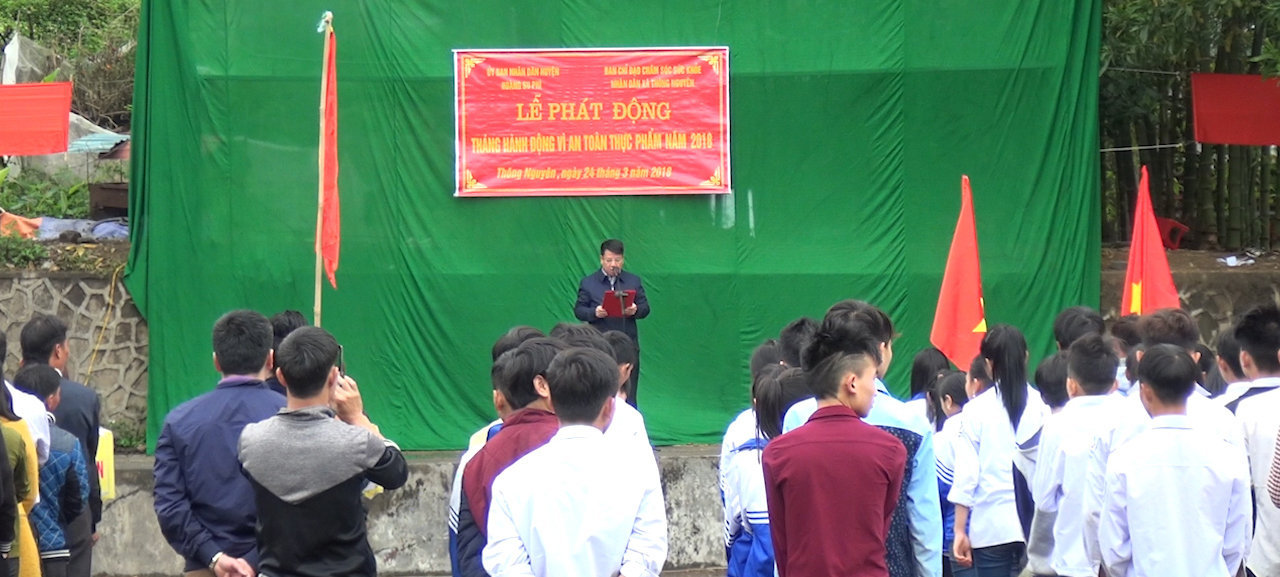 HUYỆN HOÀNG SU PHÌ TỔ CHỨC LỄ PHÁT ĐỘNG  ''THÁNG HÀNH ĐỘNG VÌ AN TOÀN THỰC PHẨM