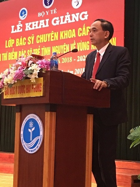 LỄ KHAI GIẢNG LỚP BÁC SĨ CHUYÊN KHOA CẤP I  DỰ ÁN THÍ ĐIỂM BÁC SỸ TRẺ TÌNH NGUYỆN VỀ VÙNG KHÓ KHĂN