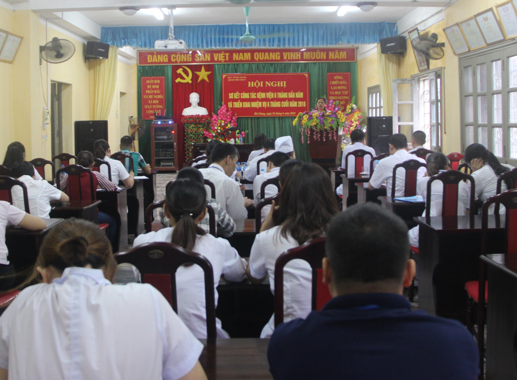 BỆNH VIỆN Y DƯỢC CỔ TRUYỀN TỈNH SƠ KẾT CÔNG TÁC BỆNH VIỆN 6 THÁNG ĐẦU NĂM VÀ TRIỂN KHAI NHIỆM VỤ 6 THÁNG CUỐI NĂM 2018