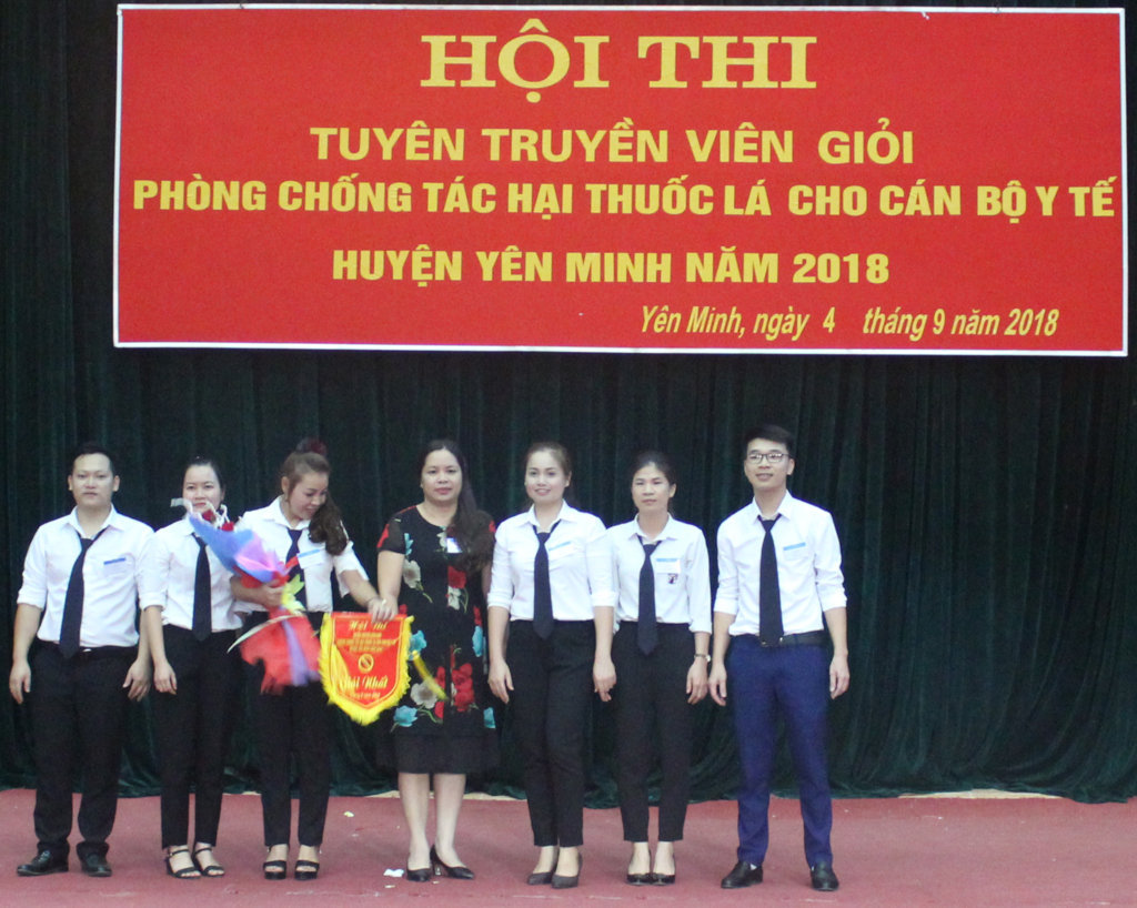 HUYỆN YÊN MINH TỔ CHỨC HỘI THI TUYÊN TRUYỀN VIÊN GIỎI PHÒNG CHỐNG TÁC HẠI THUỐC LÁ CHO CÁN BỘ Y TẾ