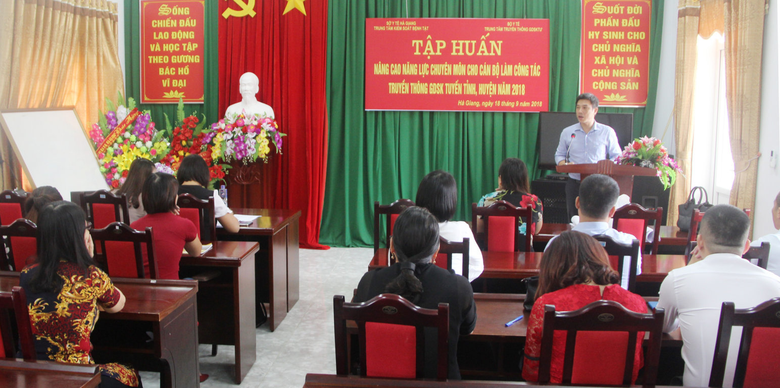 TẬP HUẤN NÂNG CAO NĂNG LỰC CHUYÊN MÔN CHO CÁN BỘ    LÀM CÔNG TÁC TRUYỀN THÔNG GIÁO DỤC SỨC KHỎE