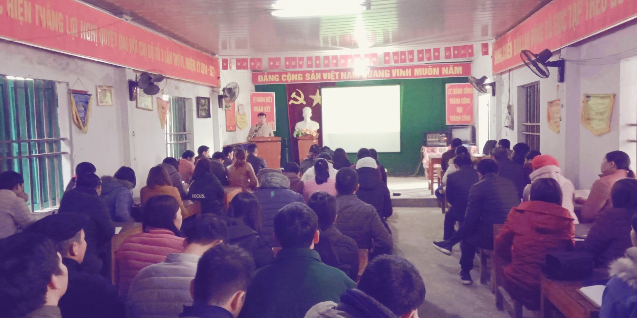 Bs Nông Sỹ Tùng, Phó Giám đốc Trung tâm Y tế huyện Quản Bạ khai mạc lớp tập huấn
