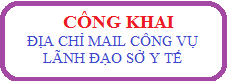 công khai địa chỉ mail lãnh đạo sở