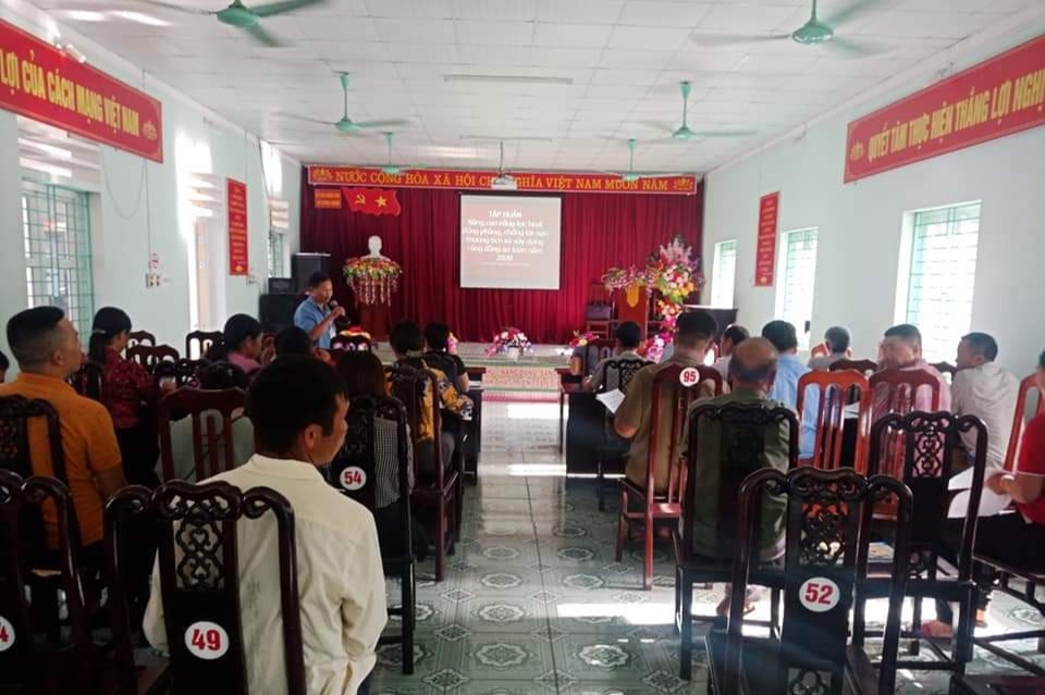 Tập huấn phòng chống tai nạn thương tích và xây dựng cộng đồng an toàn tại xã Trung Thành
