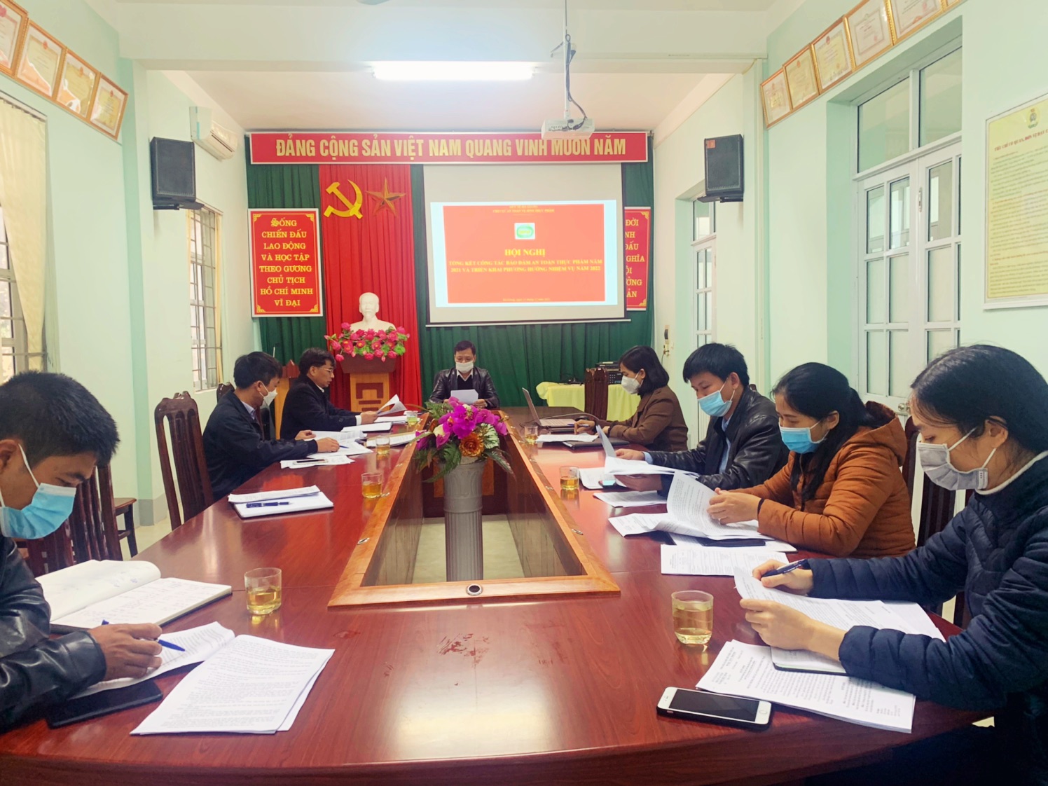 Toàn cảnh Hội nghị tổng kết hoạt động Chi cục ATVSTP năm 2021