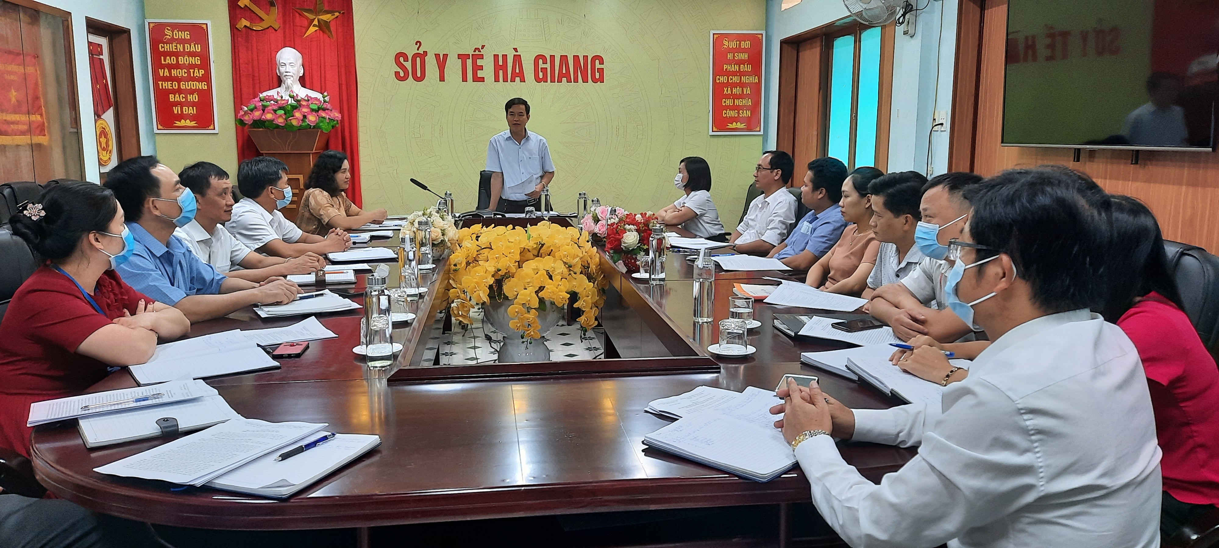 Lãnh đạo Công đoàn ngành Y tế phát biểu chỉ đạo