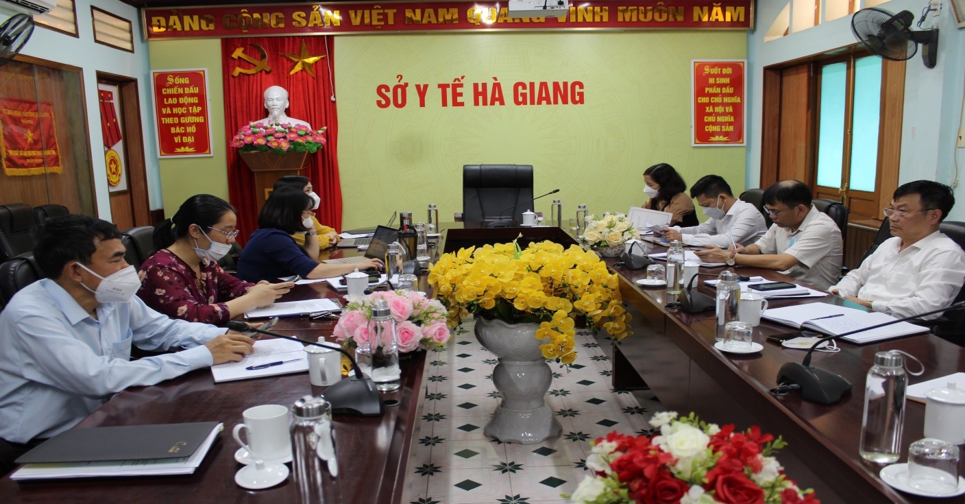 Toàn cảnh Hội nghị tại điểm cầu tuyến tỉnh