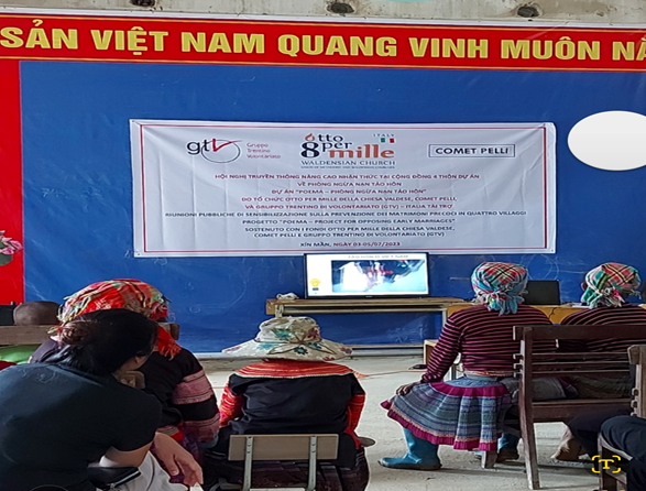 HUYỆN XÍN MẦN TRUYỀN THÔNG NÂNG CAO NHẬN THỨC TẠI CỘNG VỀ PHÒNG NGỪA NẠN TẢO HÔN VÀ HÔN NHÂN CẬN HUYẾT THỐNG