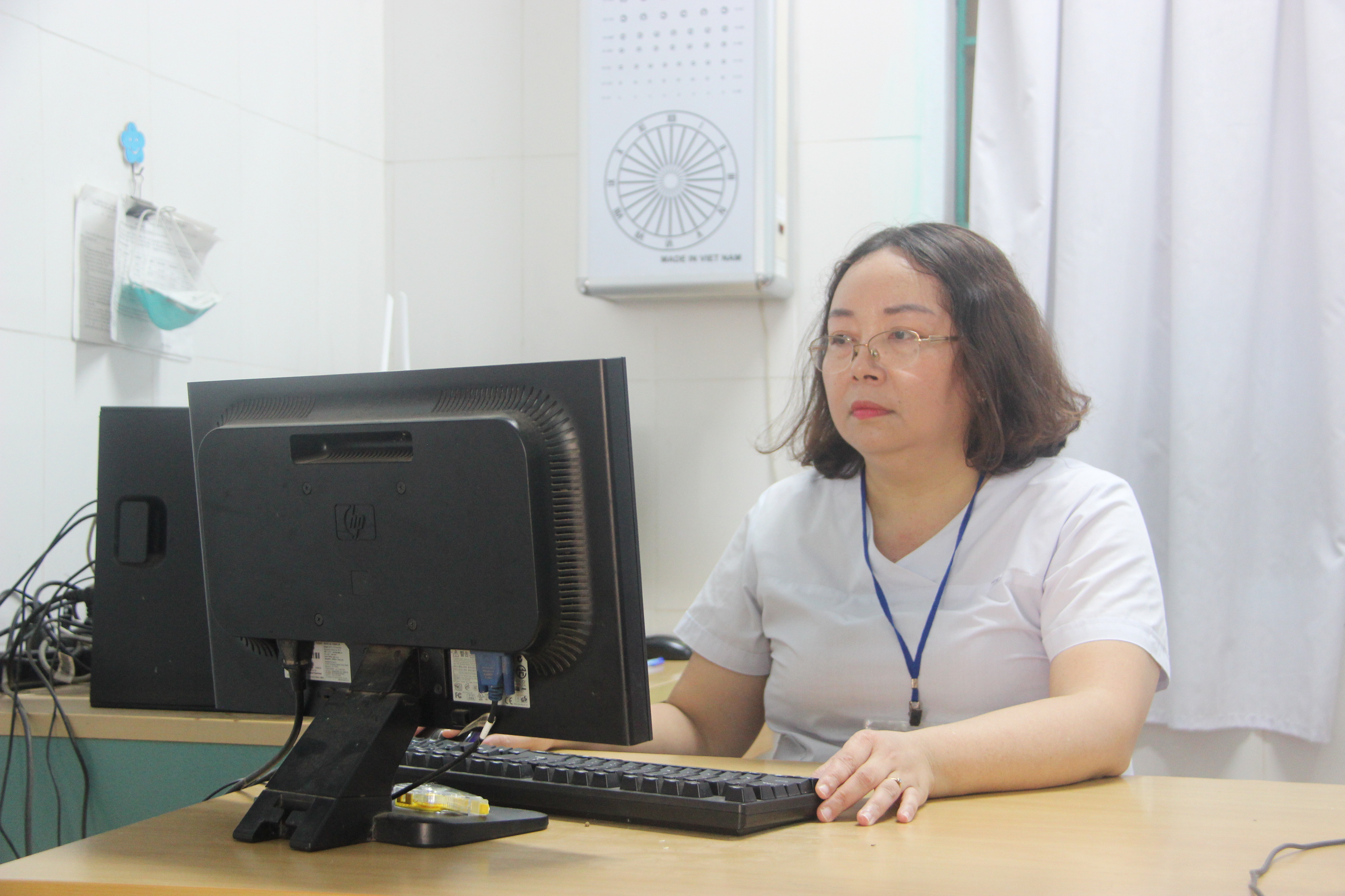 Chị Mai Thị Xuân- Trạm trưởng Trạm Y tế phường Nguyễn Trãi