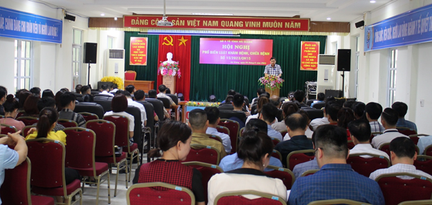 Đ/c Nguyễn Văn Giao, Q.Giám đốc Sở Y tế phát biểu khai mạc tại hội nghị