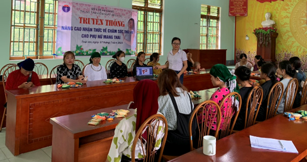 Quản Bạ truyền thông nâng cao nhận thức về Chăm sóc thai kỳ cho phụ nữ mang thai và phụ nữ trong độ tuổi sinh đẻ