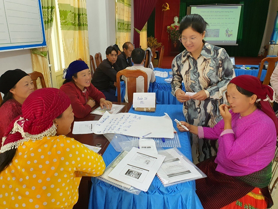 TẬP HUẤN TRIỂN KHAI  MÔ HÌNH TRUYỀN THÔNG SỨC KHỎE BÀ MẸ TRẺ EM TẠI CỘNG ĐỒNG