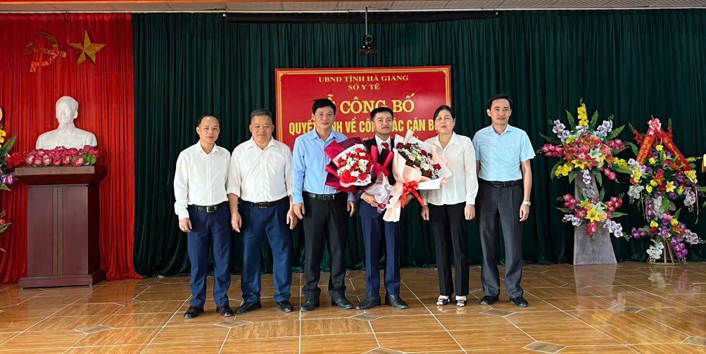 Sở Y tế công bố Quyết định bổ nhiệm Phó Giám đốc Trung tâm Y tế huyện Quang Bình