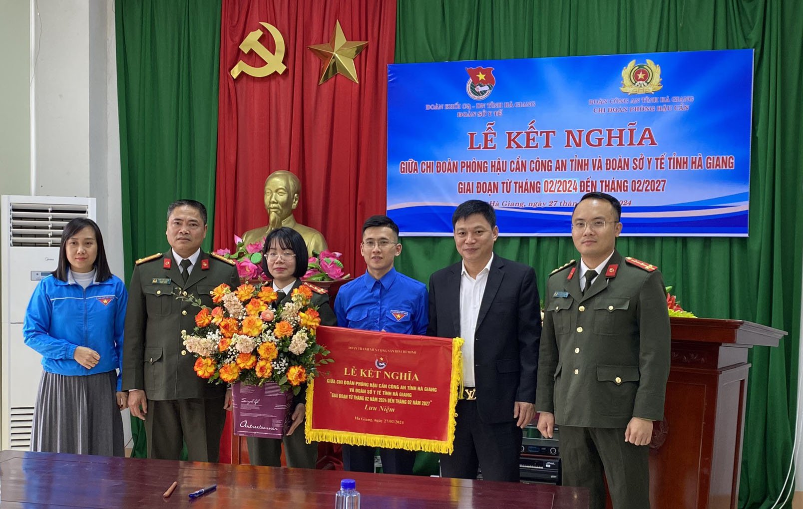 Đoàn thanh niên – Sở Y tế  và Chi đoàn phòng Hậu cần – Công an tỉnh, ký kết giao ước kết nghĩa 