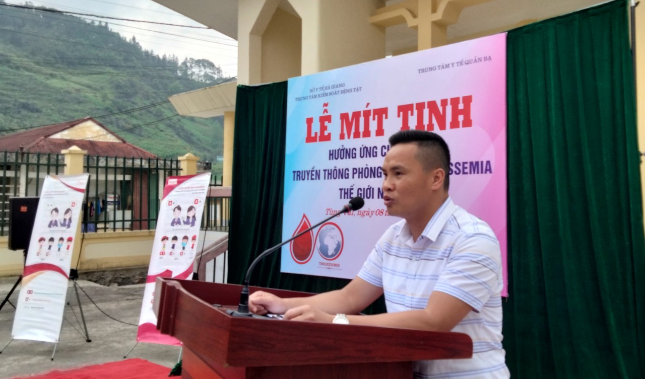 Trung tâm Kiểm soát bệnh tật tổ chức chiến dịch truyền thông hưởng ứng ngày Thalassemia thế giới 8/5