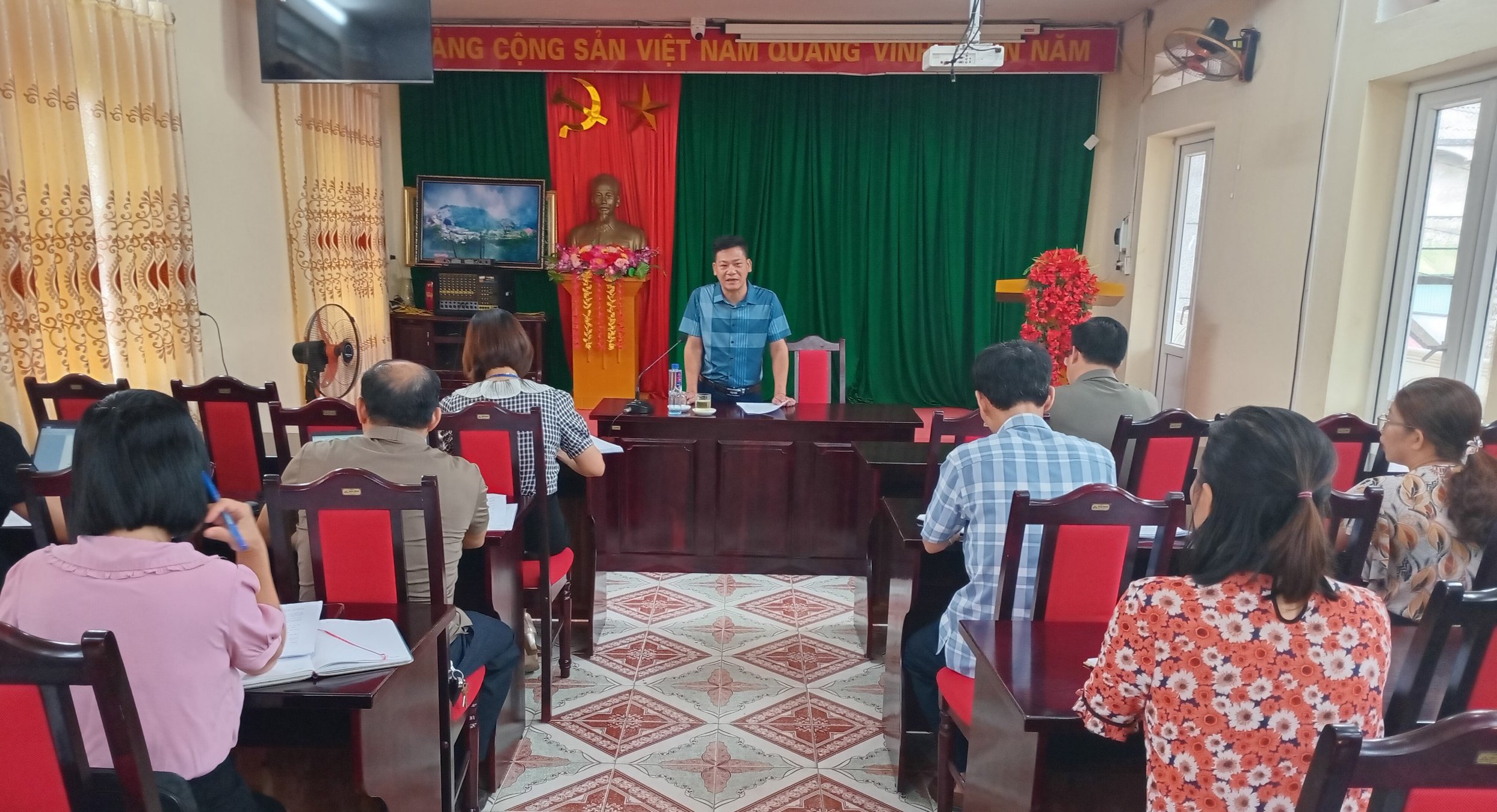 Chi cục Dân số - Kế hoạch hóa gia đình kiểm tra, giám sát công tác Dân số  kế hoạch hóa gia đình 6 tháng đầu năm  tại huyện Vị Xuyên
