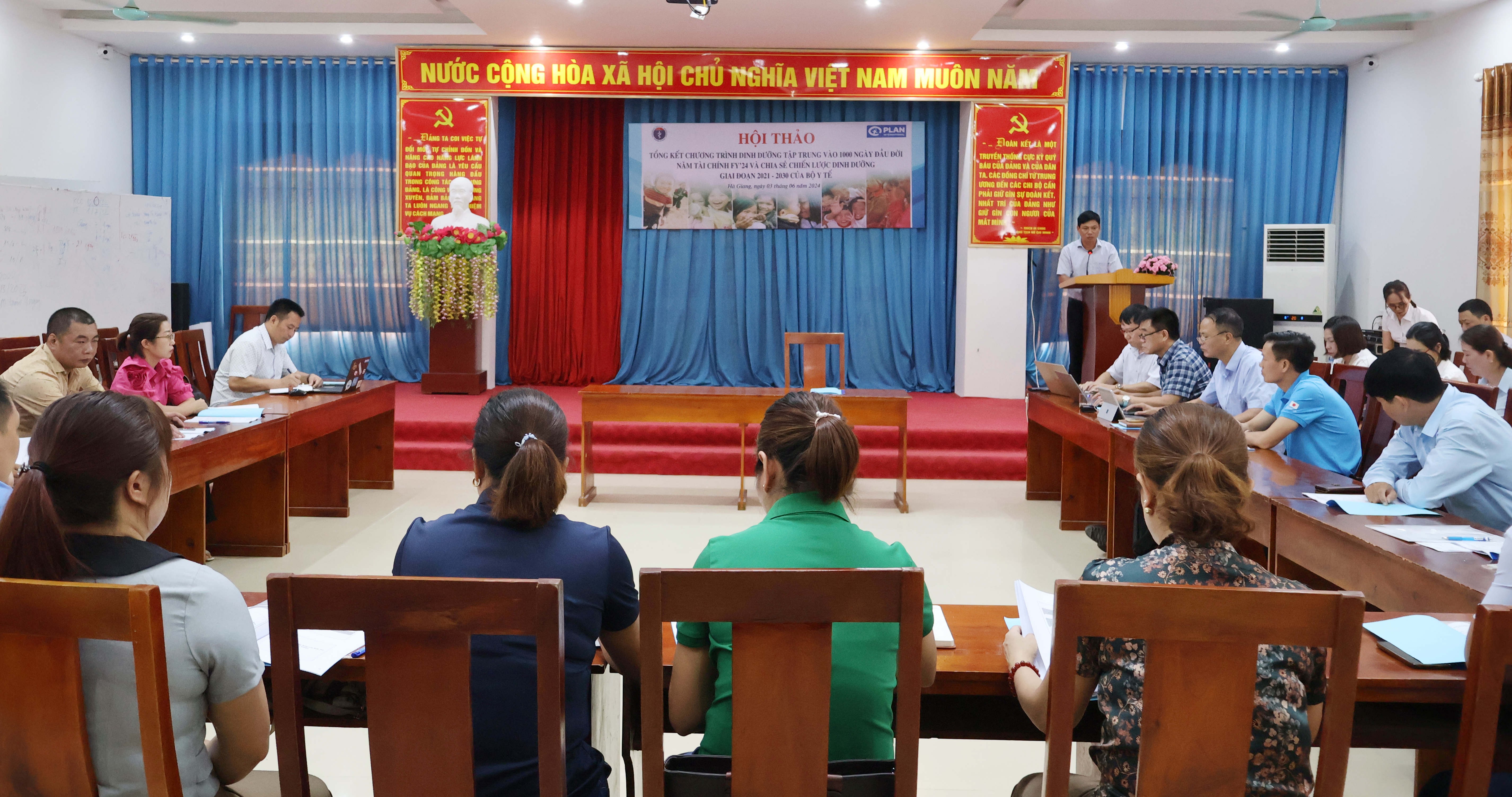 Sở Y tế tổ chức Hội thảo tổng kết Chương trình dinh dưỡng tập trung vào 1000 ngày đầu đời năm tài chính FY'24 và chia sẻ Chiến lược dinh dưỡng  giai đoạn 2021 - 2030 của Bộ Y tế