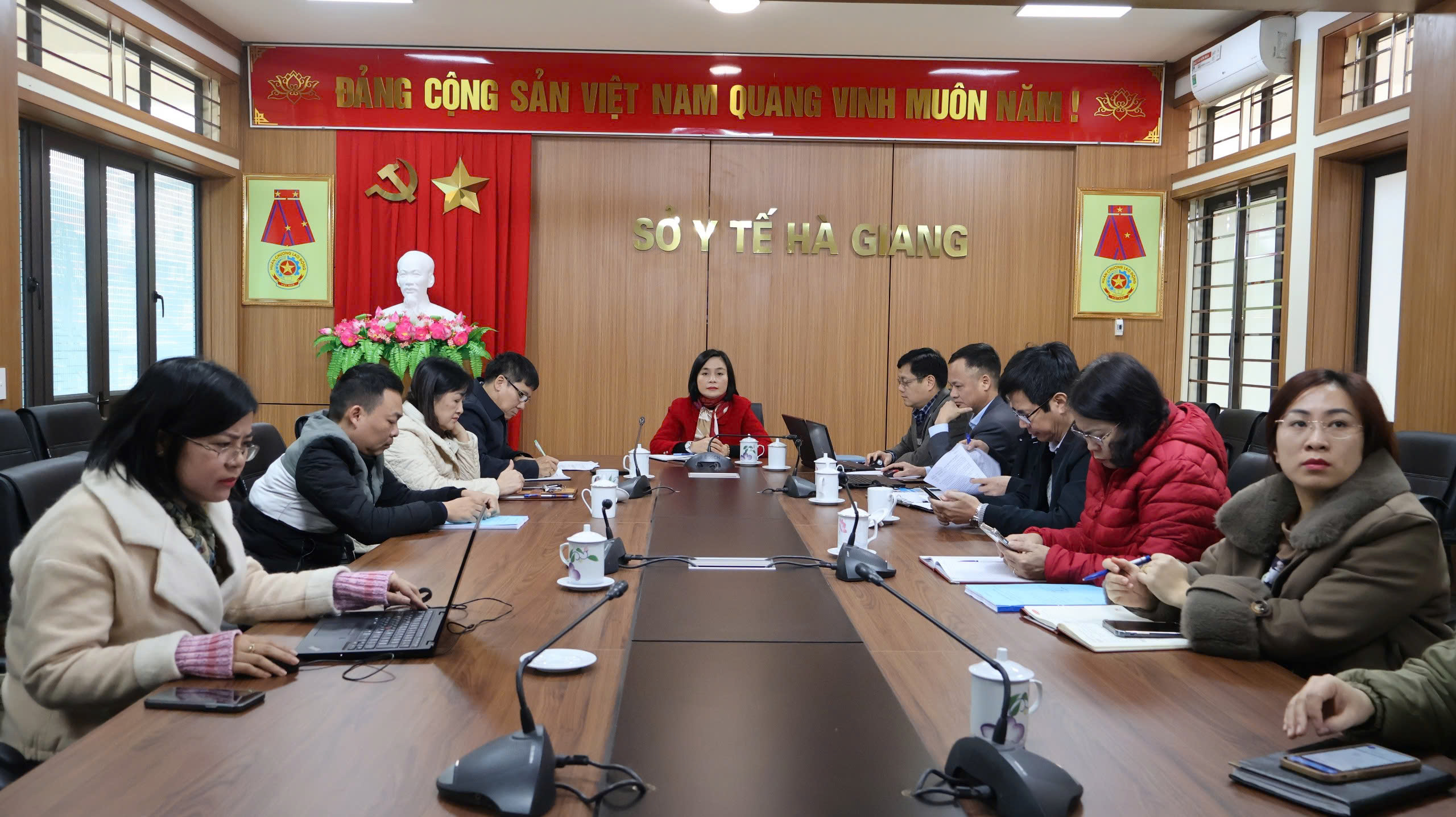 Toàn cảnh Hội nghị tại điểm cầu Hà Giang