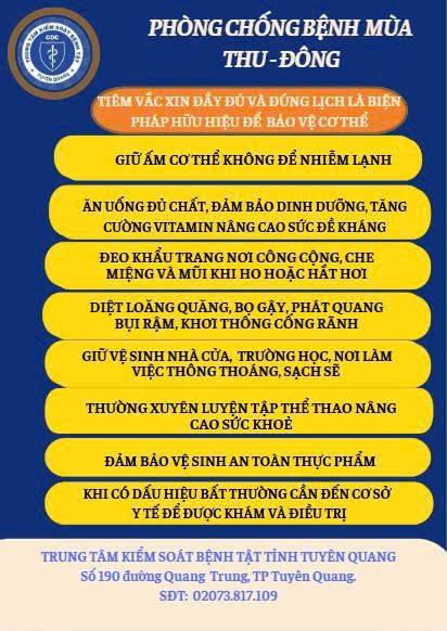 Phòng chống dịch bệnh mùa Thu - Đông