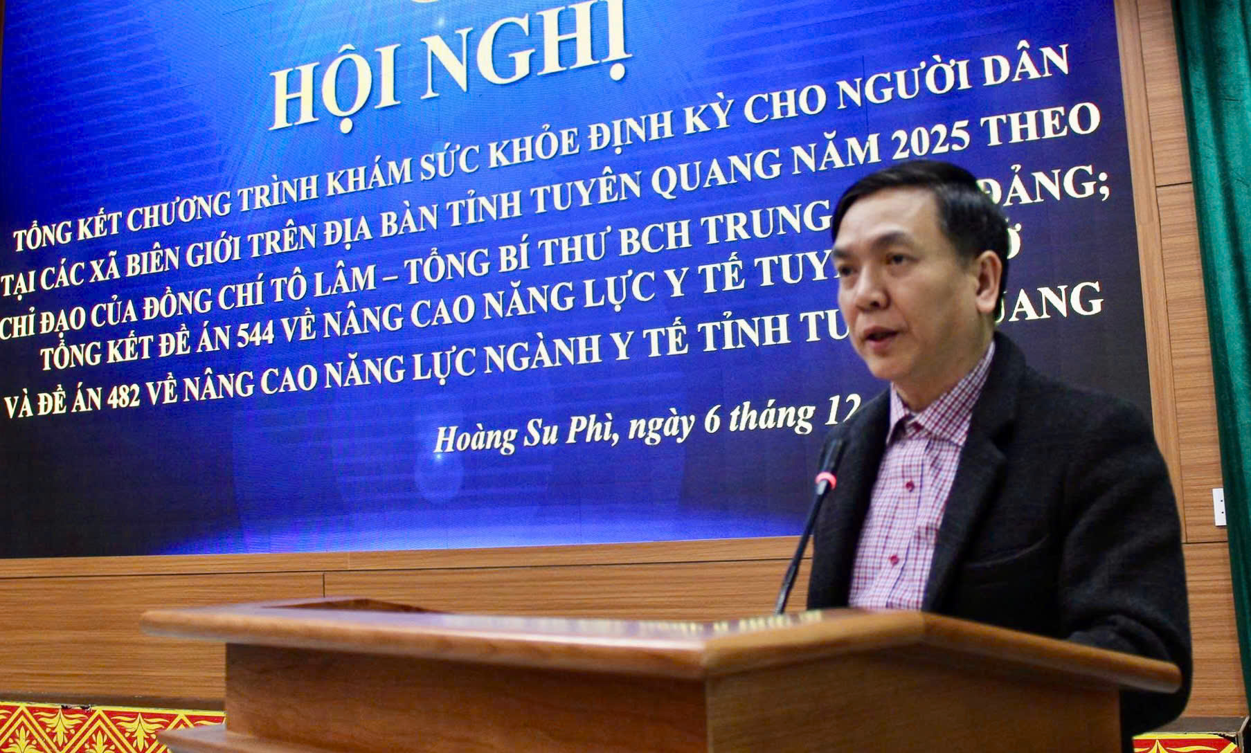 Sở Y tế tổng kết Chương trình khám sức khỏe định kỳ cho người dân tại các xã biên giới; Tổng kết Đề án 544 và Đề án 482 về “Nâng cao năng lực ngành y tế tỉnh Tuyên Quang giai đoạn 2022-2025”