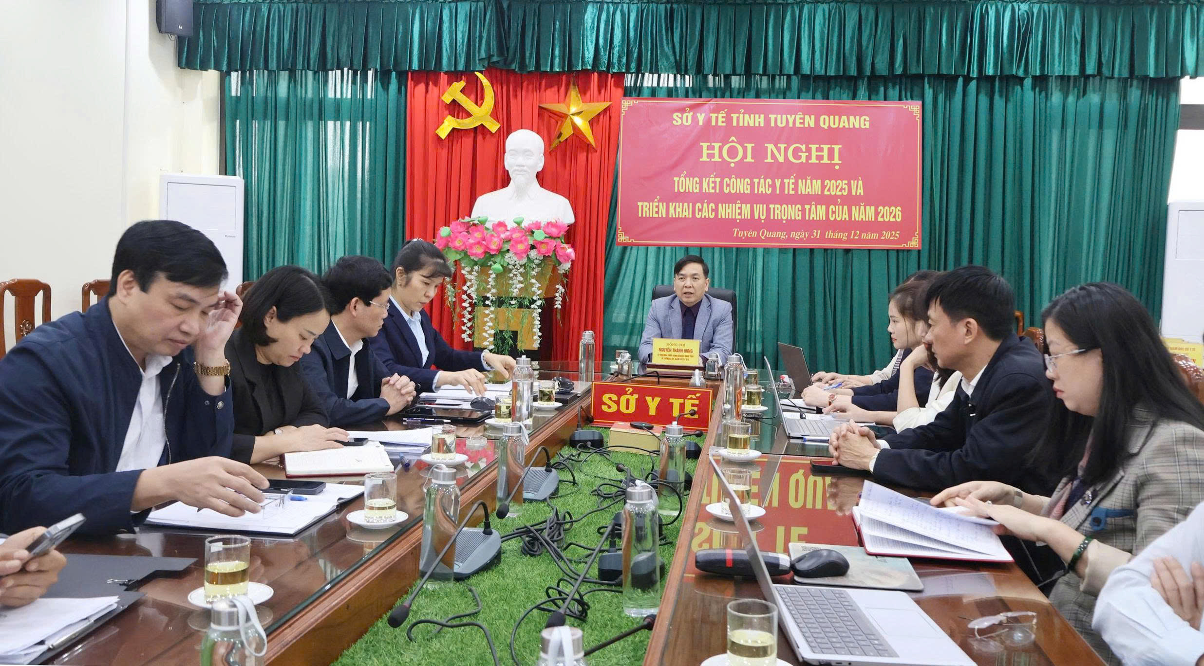 Sở Y tế tổ chức Hội nghị trực tuyến tổng kết công tác y tế năm 2025 triển khai nhiệm vụ trọng tâm năm 2026