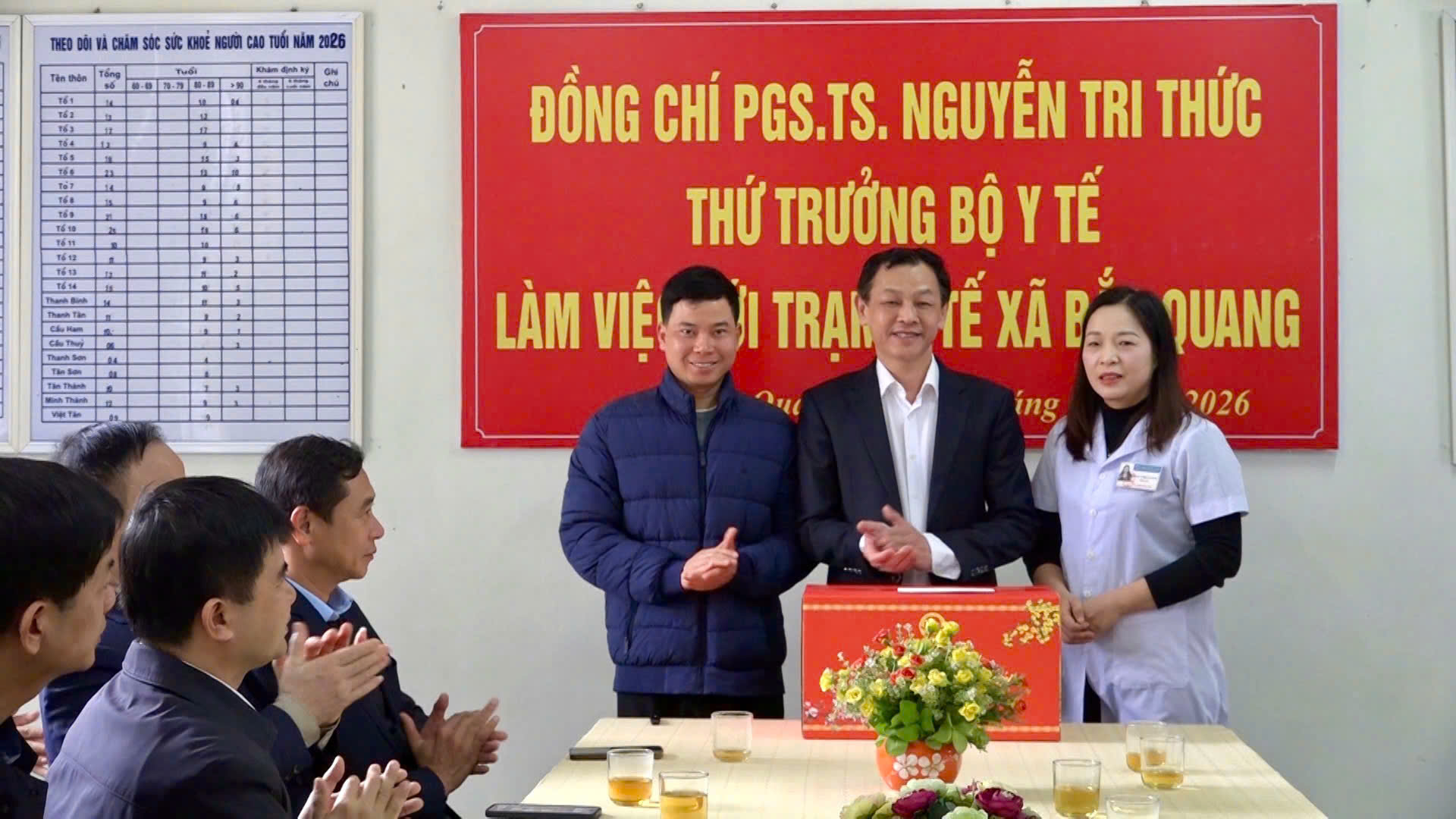 Thứ trưởng Bộ Y tế Nguyễn Tri Thức thăm và làm việc tại xã Bắc Quang và xã Pà Vầy Sủ