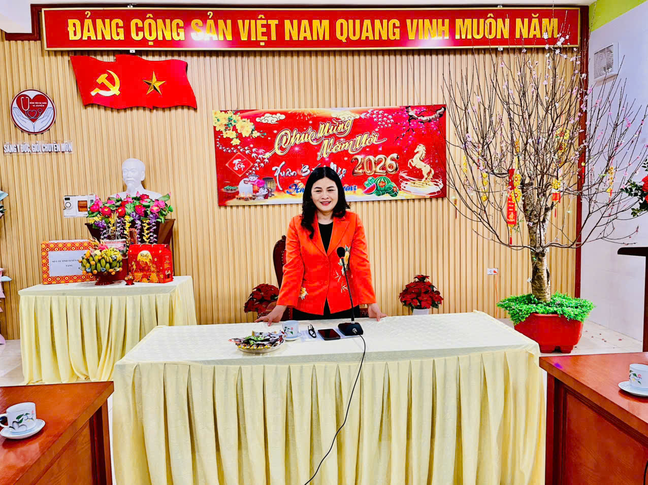 Đồng chí Vương Ngọc Hà Phó Chủ tịch UBND tỉnh phát biểu tại buổi gặp mặt