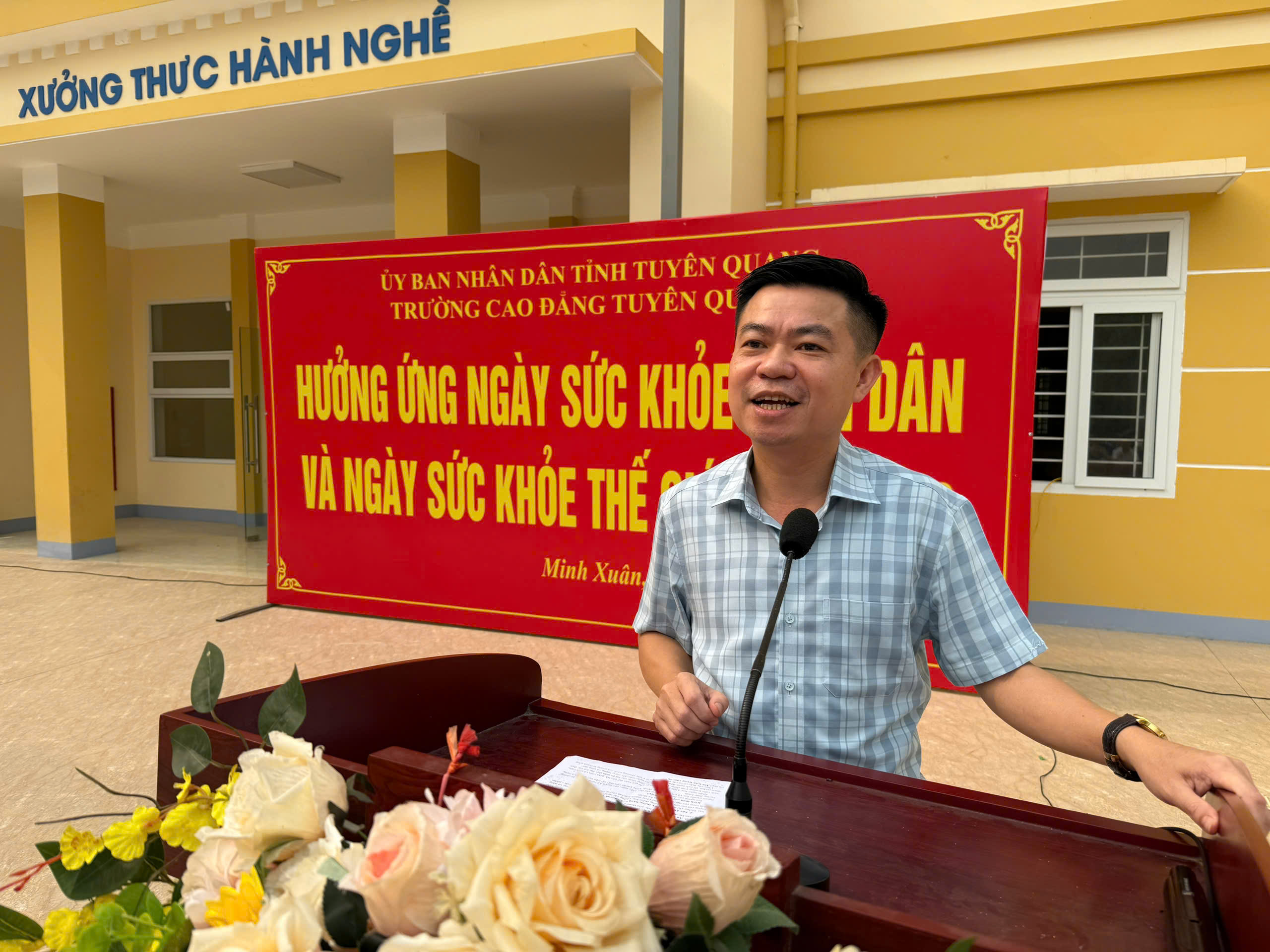 Trường Cao đẳng Tuyên Quang tổ chức buổi truyền thông  Hưởng ứng Ngày Sức khỏe toàn dân năm 2026 (07/4)