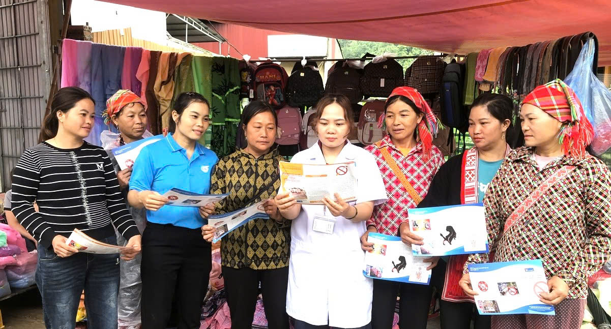 Trung tâm Y tế khu vực Quang Bình  truyền thông phòng chống tác hại thuốc lá