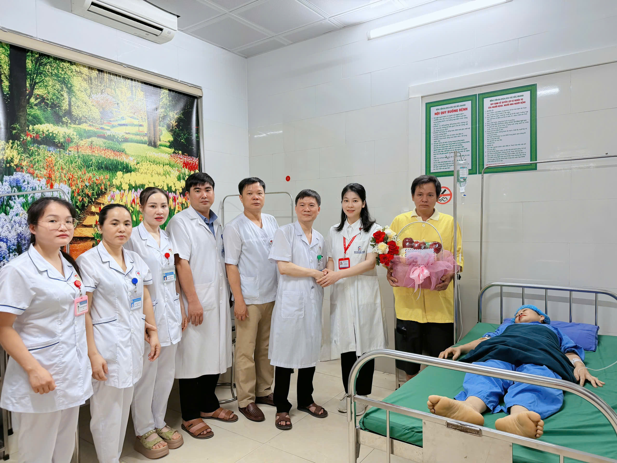 Bệnh viện Đa khoa khu vực Bắc Quang triển khai thành công  ca truyền hóa chất đầu tiên cho bệnh nhân ung thư
