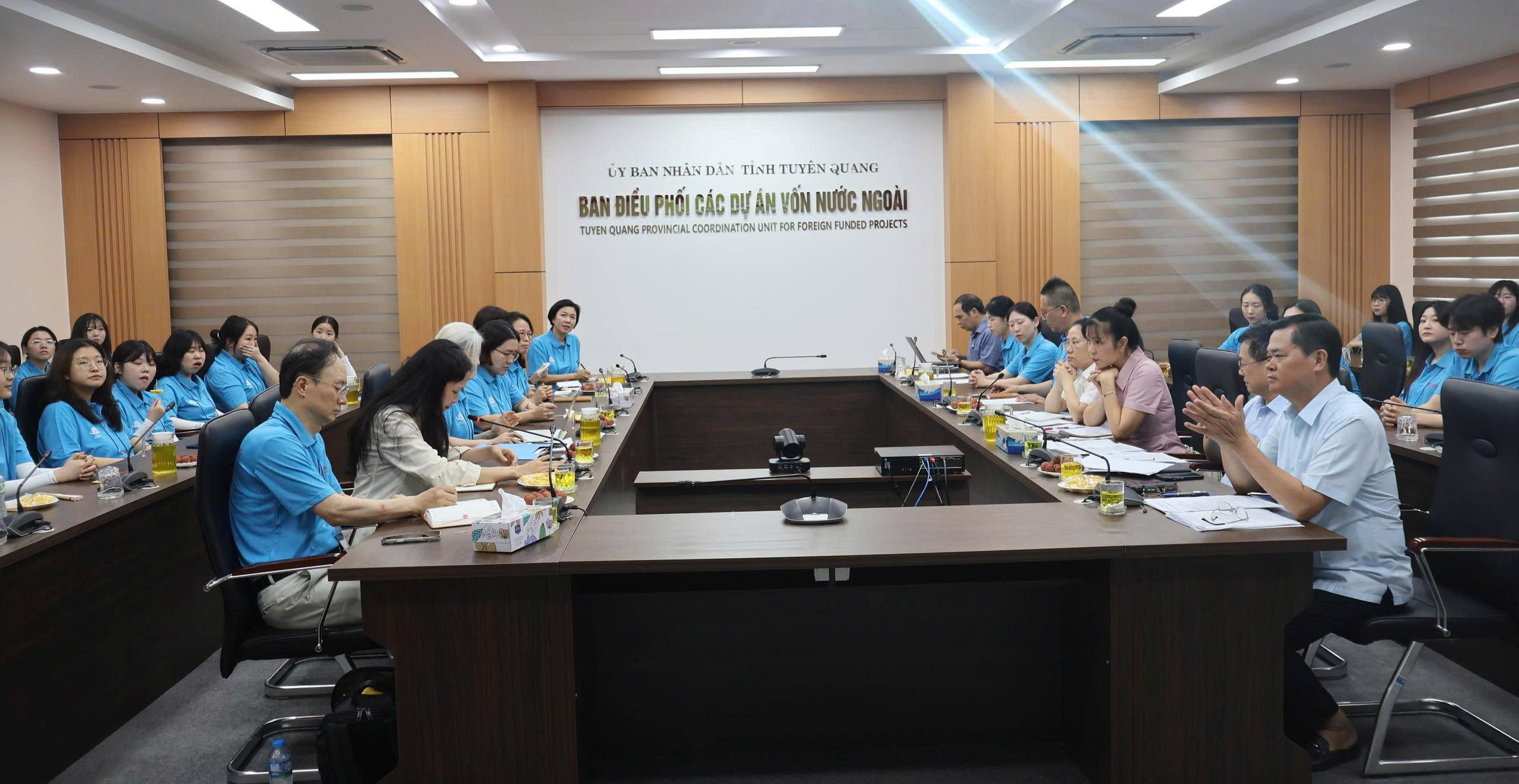 SỞ Y TẾ TIẾP VÀ LÀM VIỆC VỚI ĐOÀN CÔNG TÁC CHƯƠNG TRÌNH KOICA - TRƯỜNG ĐẠI HỌC QUỐC GIA CHUNGBUK (HÀN QUỐC)