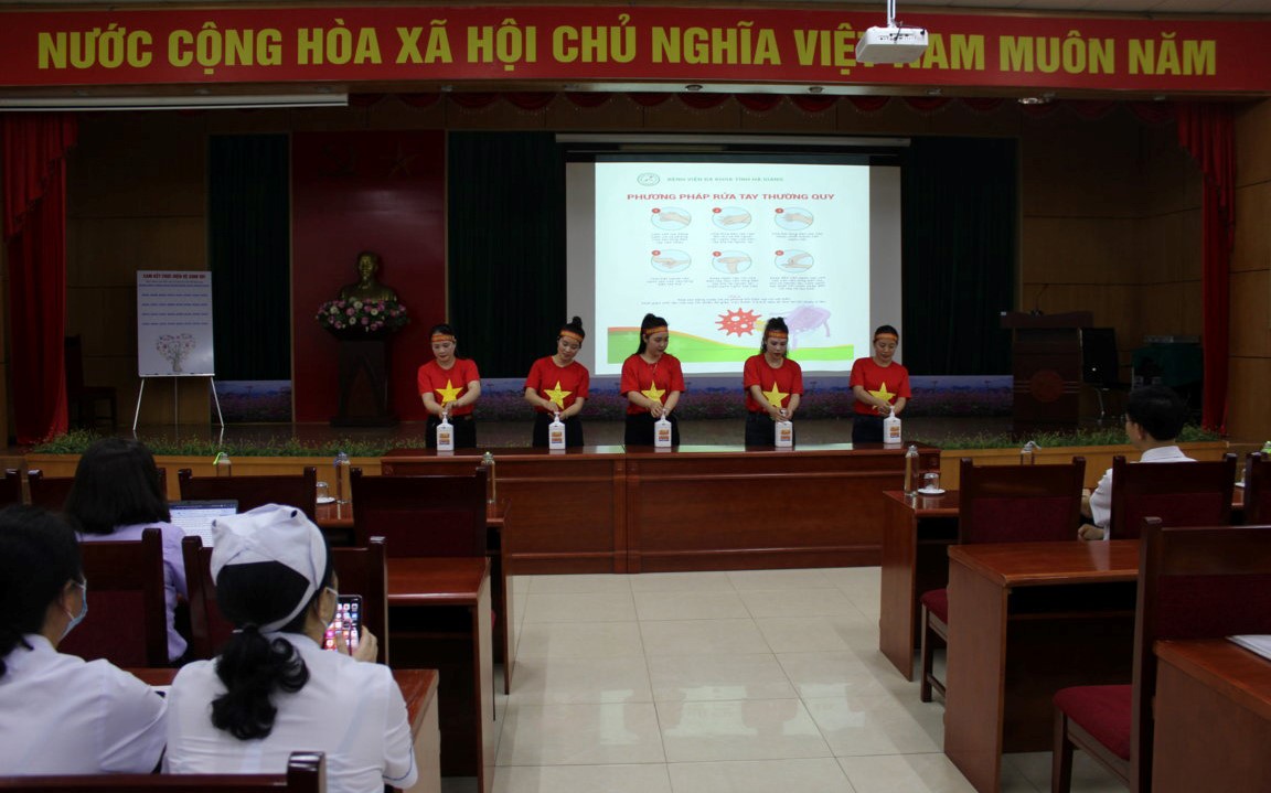 Bệnh viện Đa khoa tỉnh phát động phong trào vệ sinh tay năm 2023